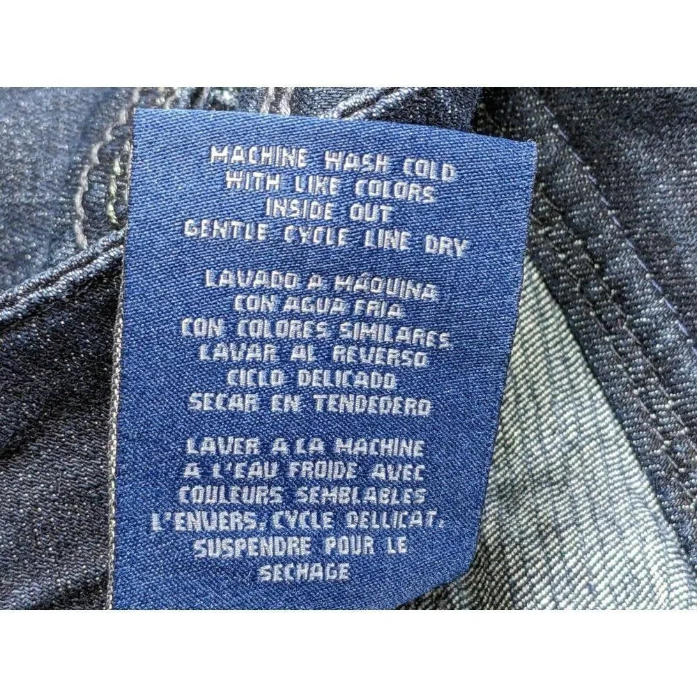 Seven‎ 7 Womens Size 4 Skinny Embroidered Studs Denim Blue Jeans